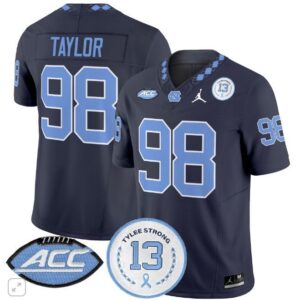 Lawrence Taylor  #98 North Carolina Tar Heels Vapor ACC Tylee Strong 13   Navy
