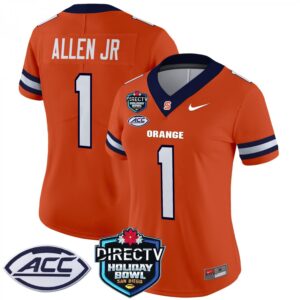 LeQuint Allen JR.  #1 Syracuse Orange 2025 Holiday Bowl Patch Vapor   Orange