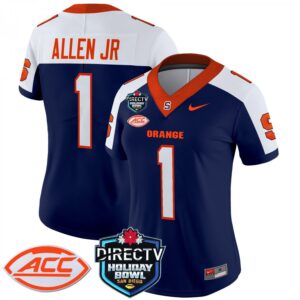 LeQuint Allen JR.  #1 Syracuse Orange 2025 Holiday Bowl Patch Vapor  Navy Alte