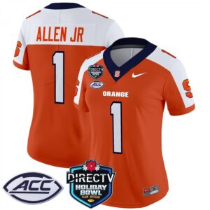 LeQuint Allen JR.  #1 Syracuse Orange 2025 Holiday Bowl Patch Vapor  Orange Alter