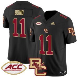 Lewis Bond  #11 Boston College Eagles 2024 Vapor Patch   Black