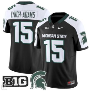Lynch ? Adams  #15 Michigan State Spartans Vapor B1G Patch   Black Alternate