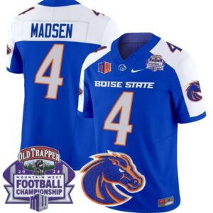Maddux Madsen  #4 Boise State Broncos Championship Vapor   Royal Alternate