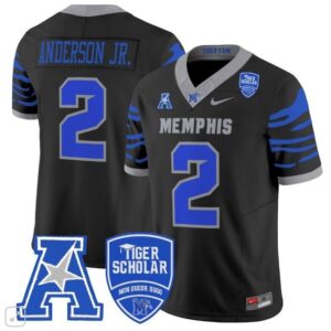 Mario Anderson JR  #2 Memphis Tigers Vapor Patch College  All  Black
