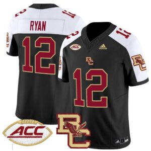 Matt Ryan  #12 Boston College Eagles 2024 Vapor   Black Alternate