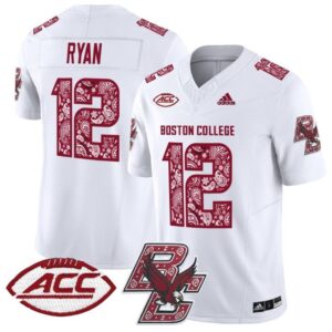 Matt Ryan  #12 Boston College Eagles 2024 Vapor Patch Limited   White