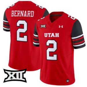 Micah Bernard  #2  Utah Utes Home Vapor Patch College  All  Red