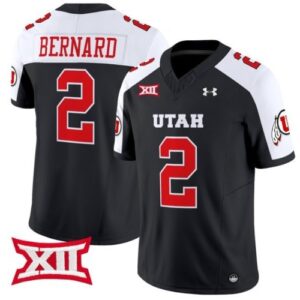 Micah Bernard  #2 Utah Utes Home Vapor Patch College   Black Alternate