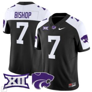 Michael Bishop  #7 Kansas State Wildcats Vapor Patch College   Black Alternate