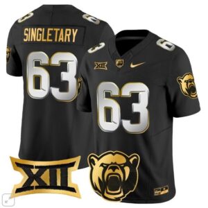 Mike Singletary  #63 Baylor Bears Vapor Patch College   Black Limited