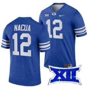 Nacua  #12 BYU Cougars Vapor 12 Patch College   Royal