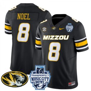 Nate Noel  #8 Missouri Tigers Music City Bowl Vapor Patch   Black