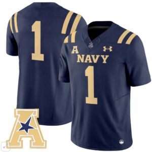 Navy Midshipmen Blank Name  #1 Vapor Patch College   Navy