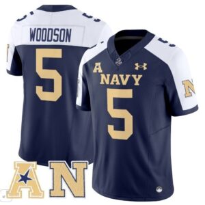 Navy Midshipmen Braxton Woodson  #5 Vapor Patch College   Navy Alternate