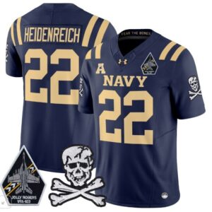Navy Midshipmen Eli Heidenreich  #22 Vapor Patch College   Navy