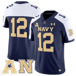 Navy Midshipmen Roger Staubach  #12 Vapor Patch College   Navy Alternate