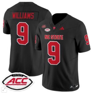 NC State Wolfpack Mario Williams  #9 Home ACC Patch   Black