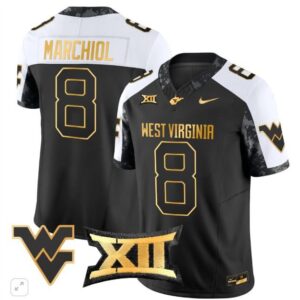 Nicco Marchiol  #8 West Virginia Mountaineers Vapor Patch   Black Alternate