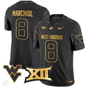 Nicco Marchiol  #8 West Virginia Mountaineers Vapor Patch   Black Gold