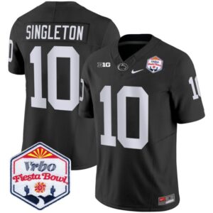 Nicholas Singleton  #10 Penn State Nittany Lions Fiesta Bowl Patch   Black