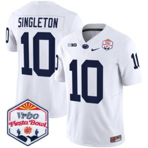 Nicholas Singleton  #10 Penn State Nittany Lions Fiesta Bowl Patch   White