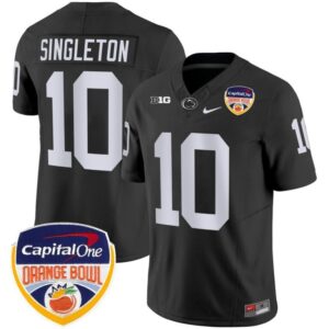 Nicholas Singleton  #10 Penn State Nittany Lions Orange Bowl Patch   Black