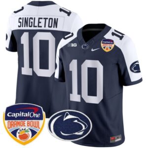 Nicholas Singleton  #10 Penn State Nittany Lions Orange Bowl Patch   Navy Alt