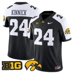 Nile Kinnick  #24 Iowa Hawkeyes Vapor B1G Patch   Black Alternate