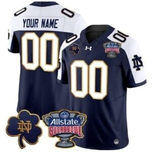Notre Dame Fighting Irish Custom  Allstate Sugar Bowl Patch  Navy Alternate