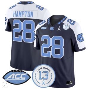 O. Hampton  #28 North Carolina Tar Heels Vapor ACC Tylee Strong 13  Navy Alternate