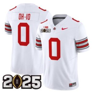 OH-IO  #0 Ohio State Buckeyes Heritage Stripe 2025 CFP Final Patch   Red