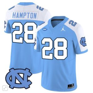 Omarion Hampton  #28 North Carolina Tar Heels Vapor ACC Patch   Blue Alternate