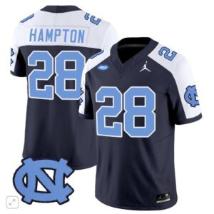 Omarion Hampton  #28 North Carolina Tar Heels Vapor ACC Patch   Navy Alternate