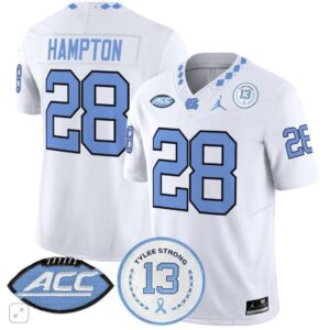Omarion Hampton  #28 North Carolina Tar Heels Vapor Tylee Strong 13   White