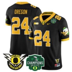 Oregon  #24 Oregon Ducks Big Ten Champions Patch   Black