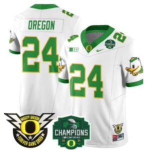 Oregon  #24 Oregon Ducks Big Ten Champions Patch   White