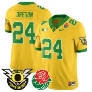 Oregon  #24 Oregon Ducks Mighty Rose Bowl Patch   Gold