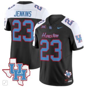 Parker Jenkins  #23 Houston Cougars Oilers Inspired Vapor   Black Alternate
