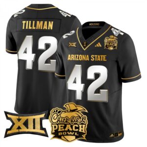 Pat Tillman  #42 Arizona State Sun Devils 2025 Peach Bowl Gold Vapor  Black Limited