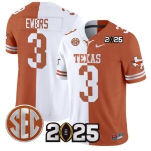 Quinn Ewers  #3 Texas Longhorns 2025 CFP Final Patch   Split