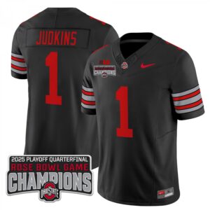 Quinshon Judkins  #1  Ohio State Buckeyes Rose Bowl Champions   Black