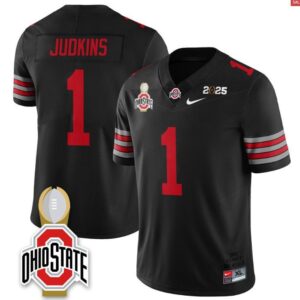 Quinshon Judkins  #1 Ohio State Buckeyes 2025 National Champions   Black