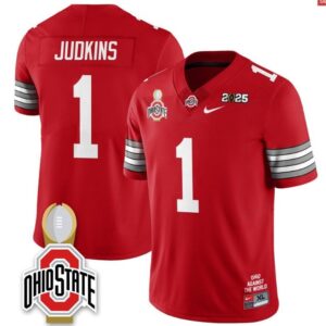 Quinshon Judkins  #1 Ohio State Buckeyes 2025 National Champions   Red