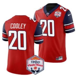 Quinton Cooley  #20 Liberty Flames Fiesta Bowl Patch College   Red