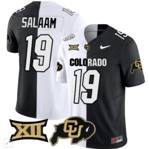 Rashaan Salaam  #19 Colorado Buffaloes Vapor Limited Big 12 Patch   Split