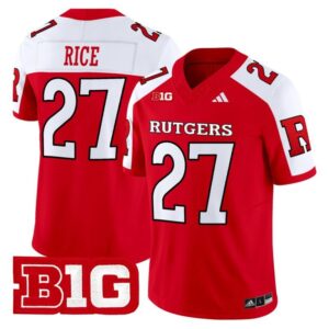 Ray Rice  #27 Rutgers Scarlet Knights Vapor Patch   Red Alternate
