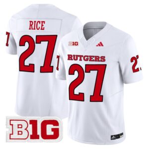 Ray Rice  #27 Rutgers Scarlet Knights Vapor Patch College   White