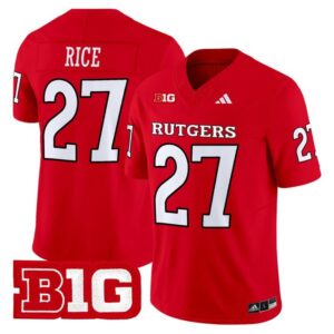 Ray Rice  #27 Rutgers Scarlet Knights Vapor Patch College  All  Red
