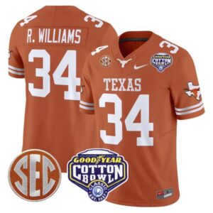 Ricky Williams  #34 Texas Longhorns Cotton Bowl Patch College   Orange
