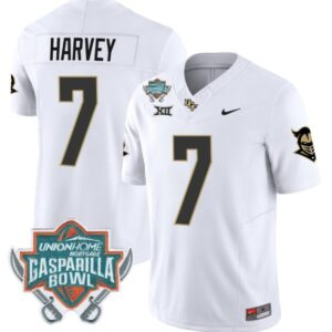 RJ Harvey  #7 UCF Knights Gasparilla Bowl Vapor Patch   White
